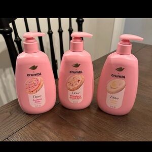 Crumbl Dove handwash hand set strawberry crumb cake confetti cake & lemon glaze